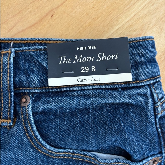 Abercrombie & Fitch Jean Shorts Curve Love Size 29/8 NWT - Picture 3 of 5